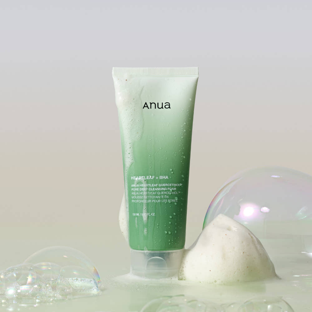 Global Kpop and K-beauty – Anua Acetone Quercetinol Pore Deep Cleansing Foam Mildly Alkaline Pore Exfoliation Oily Cleanser 150ml