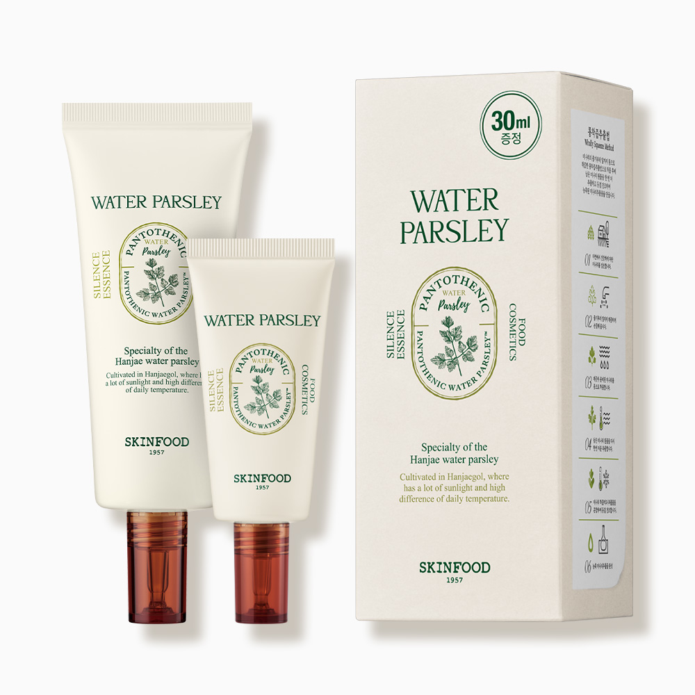 Global Kpop and K-beauty – [Skin Food] Pantothenic Water Parsley Silence Essence 70ml+30ml Minari Essence