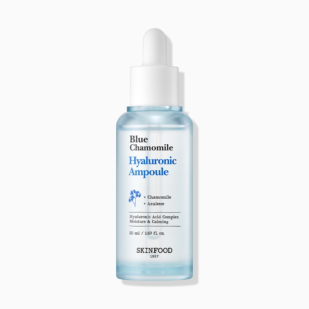 Global Kpop and K-beauty – [Skin Food] Blue Chamomile Hyaluronic Ampoule 50ml