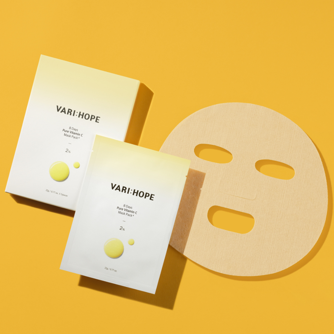 Global Kpop and K-beauty – Verihope Eight Days Pure Vitamin C Mask Pack Plus 2 BOX (10 sheets)