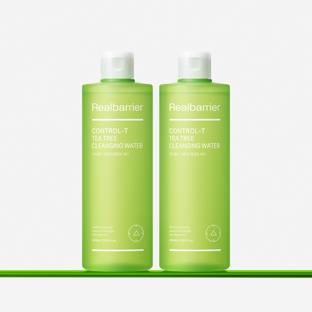 Global Kpop and K-beauty – Real Barrier Control-T Tea Tree Cleansing Water 400ml, 2ea