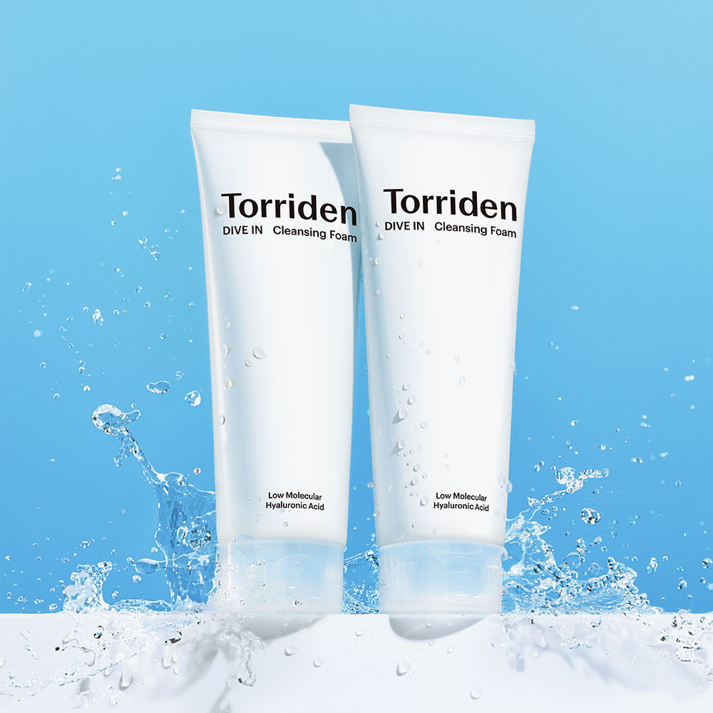 Global Kpop and K-beauty – Torriden Dive-in Low Molecular Hyaluronic Acid Cleansing Foam 150ml, 2ea