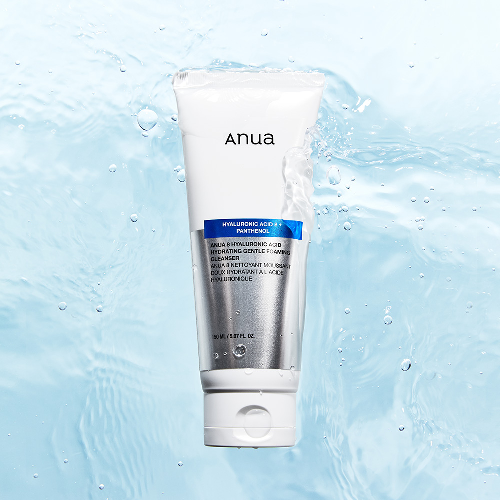 Global Kpop and K-beauty – Anua 8 Hyaluronic Acid Hydrating Gentle Foaming Cleanser 150ml