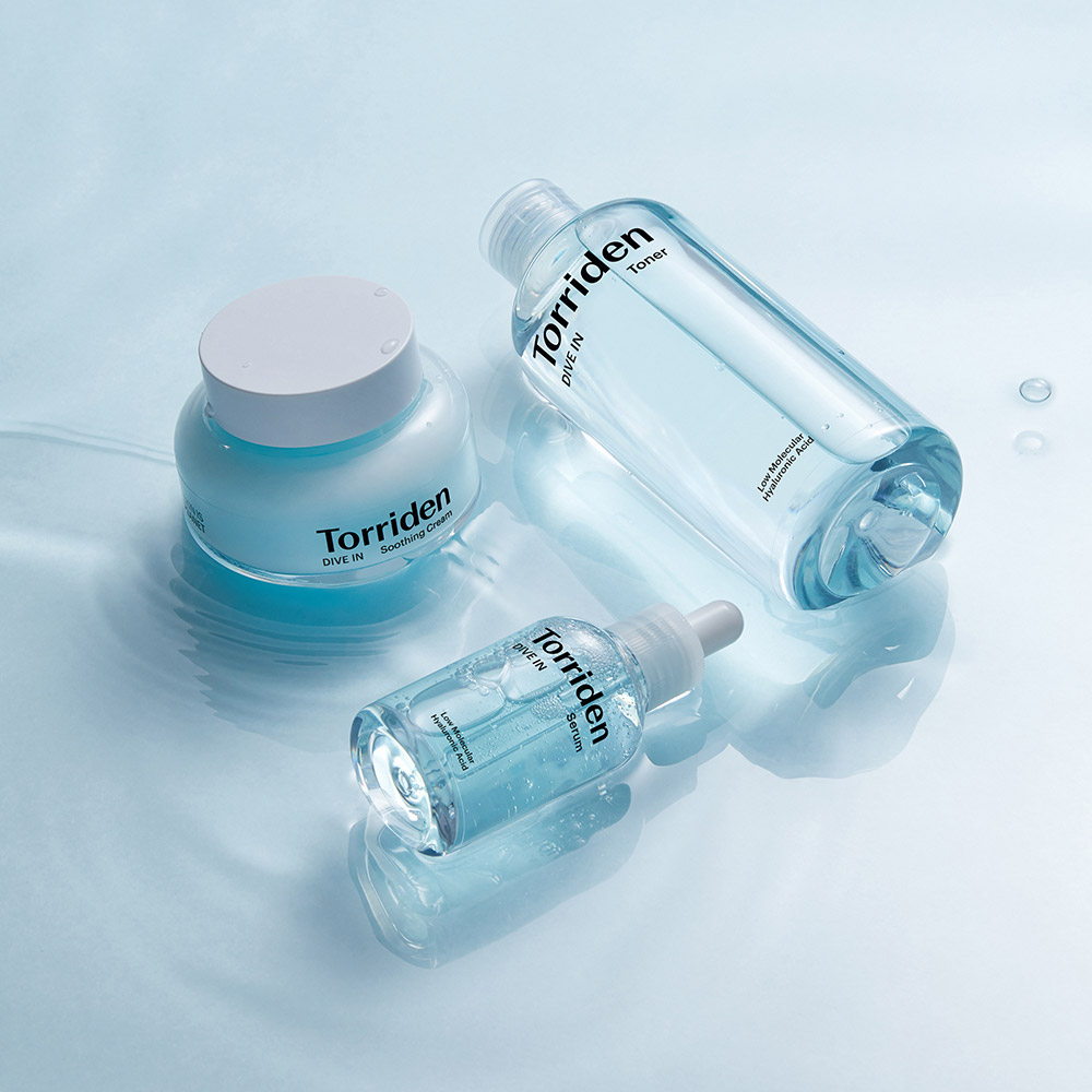 Global Kpop and K-beauty – Torriden Dive-in Toner 300ml + Serum 50ml + Soothing Cream 100ml