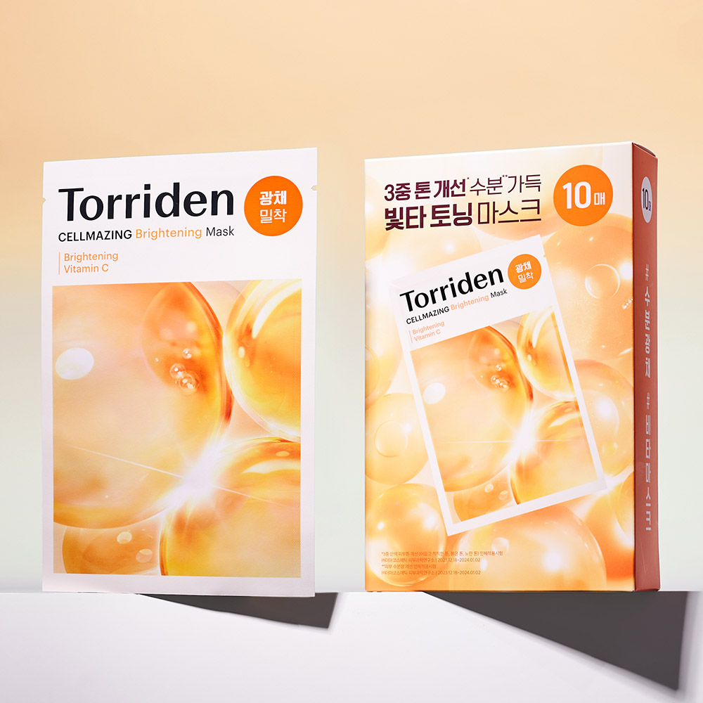 Global Kpop and K-beauty – Torriden Cellmaging Vita C Brightening Mask Pack (10 sheets)