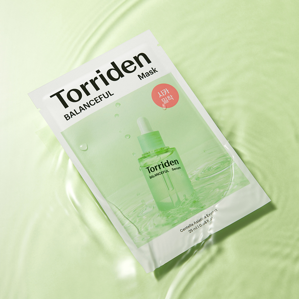 Global Kpop and K-beauty – Torriden Balanced Cica Calming Mask 25ml (1 sheet)