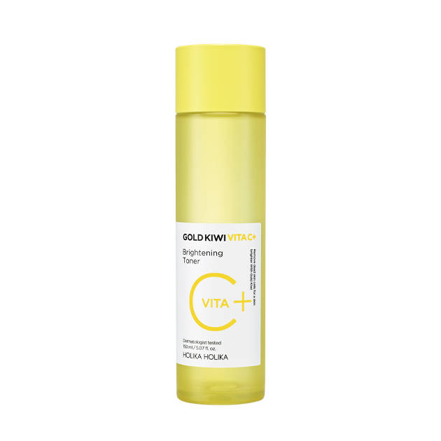 Global Kpop and K-beauty – [Holika Holika] Gold Kiwi Vita C+ Brightening Toner 150ml