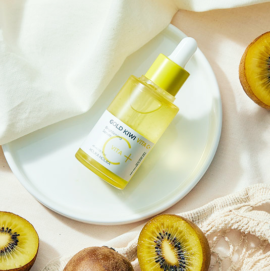 Global Kpop and K-beauty – [Holika Holika] Gold Kiwi Vita C+ Brightening Serum 45ml