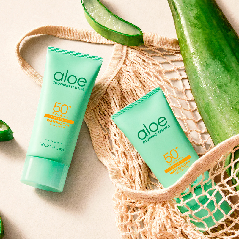 Global Kpop and K-beauty – [Holika Holika] Aloe Waterproof Sun Cream SPF50+ PA++++ 70ml