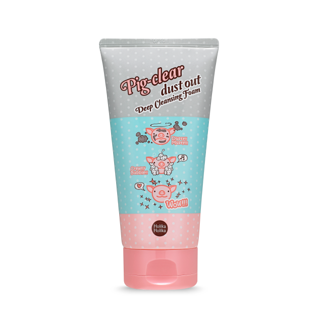 Global Kpop and K-beauty – [Holika Holika] Pig Clear Dust Out Deep Cleansing Foam 150ml