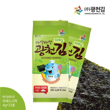 [Mineral Kim] We jikbaesong crispy Parlay lunch Kim 4g x 33 rod