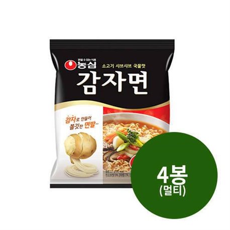 Nongshim potato surface 117g 5 Multi-pcs X 4 pcss
