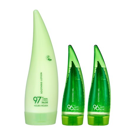 Holika Holika Aloe Natural Formula Soothing Lotion 240ml Soothing Gel 55mlX2 2-piece set